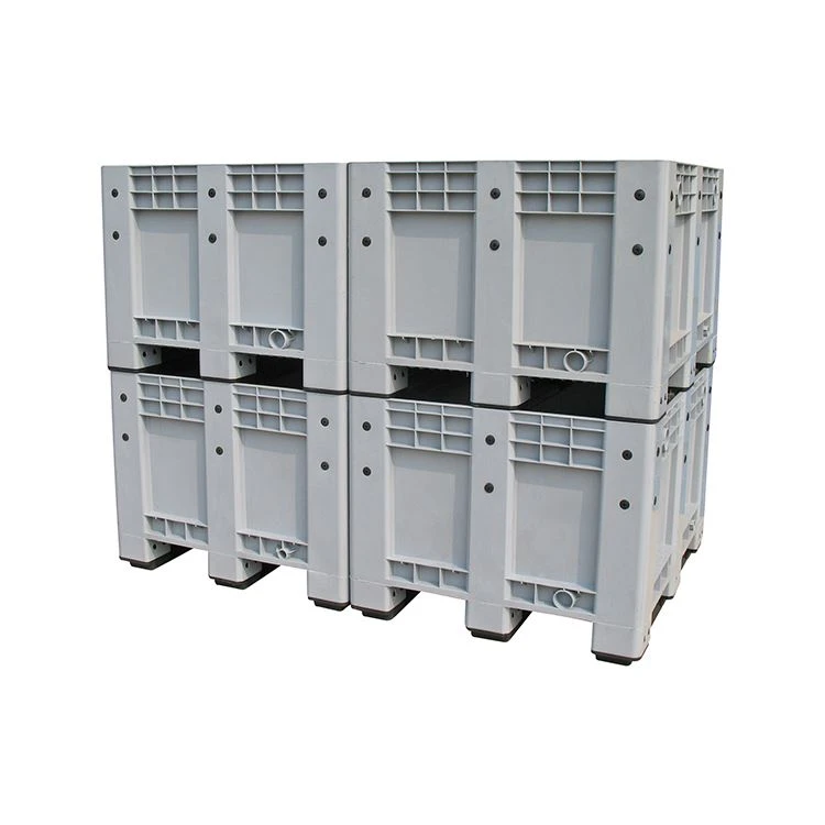Kunststof palletbox met massieve wand
